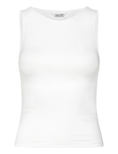 Organic Basics Everyday Boat Neck Top   White   XL