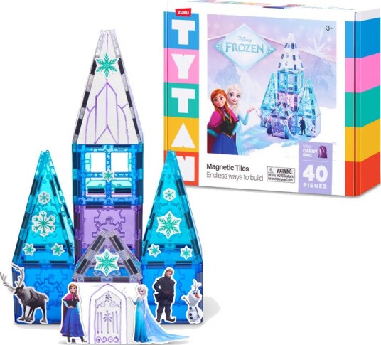 Magnetic Tiles TYTAN Magnetisk Byggesett – 40 Brikker – Disney Frost Magnetic Tiles TYTAN Magnetisk Byggesett – 40 Brikker – Disney Frost