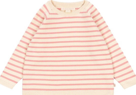 Konges Sløjd Genser Strikk Buma Peony SMØR Stripe Konges Sløjd 4 år (104) Genser Beige Rosa