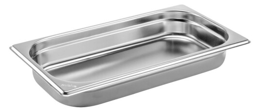 PULSIVA Kantine Basic GN 1/3; Størrelse GN 1/3 1.5l 32.5x17.6x4 cm LxBxD; Sølvfarge