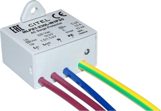 Citel MLPXI-230L-W/IP20 Overspenningsvern For Innbygging 10kA Citel MLPXI-230L-W/IP20 Overspenningsvern For Innbygging 10kA