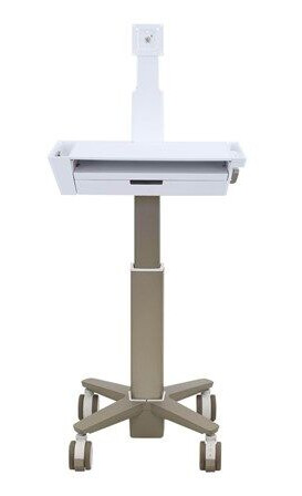 Ergotron Carefit Slim 2.0 - Vogn - Lett Bruk - For Alt-I-Ett / Lcd-Skjerm - Skuff (1X1) - Medisinsk - Aluminium, Kvalitetsplast, Sinkplettert Stål - Hvit, Varm Gråfarge - Skjermstørrelse: Inntil 27"