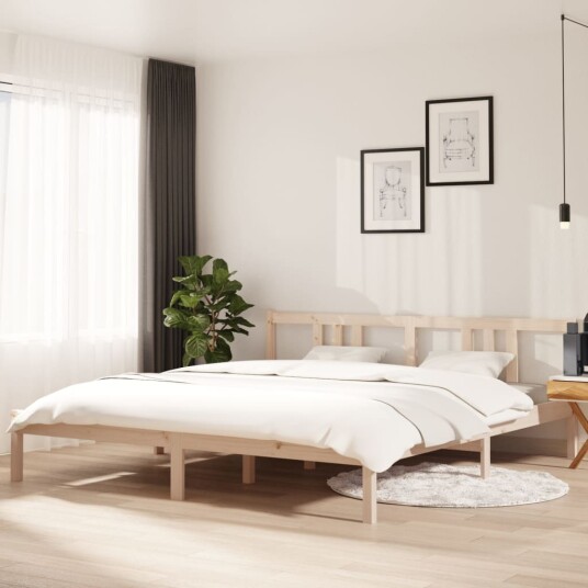 vidaXL Sengeramme heltre 180x200 cm 6FT Super King