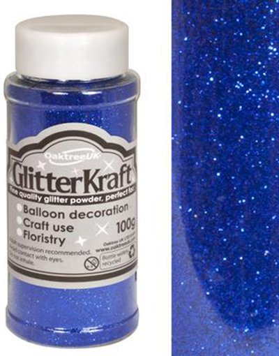 Globos Nordic Blått Hobbyglitter 100 gram