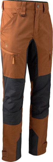Deerhunter Men's Rogaland Stretch Trousers with Contrast Burnt Orange 48 Regular, Burnt Orange