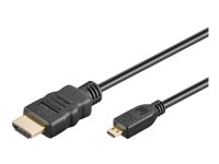 MicroConnect 1m High Speed HDMI-kabel med Ethernet - Mikro til HDMI - 4K 60Hz - Svart