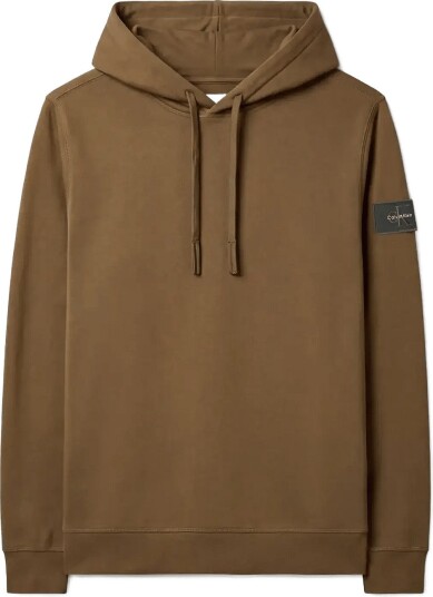 Calvin Klein Jeans Ls Eu 350Terry Badge Hoodie   OLIVE NIGHT   XL