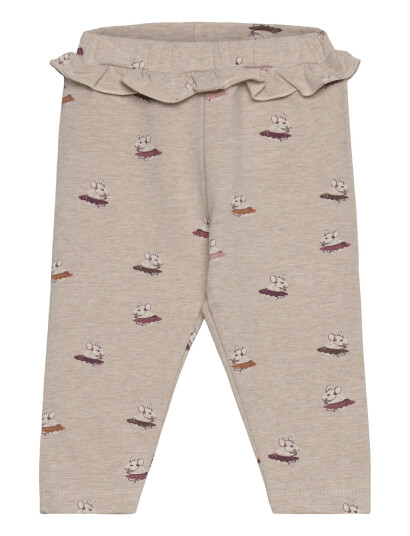 Minymo Pants Aop Sweat - Beige - 68