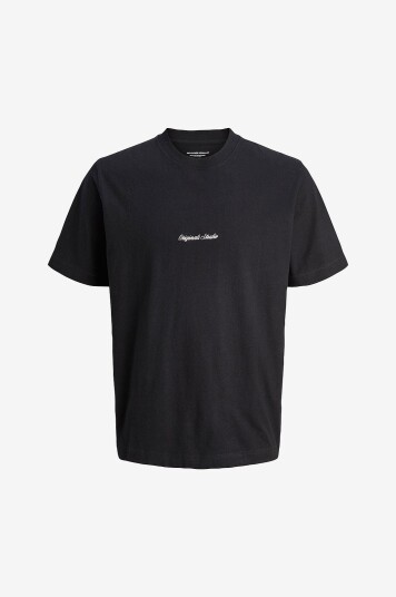Jack & Jones - T-skjorte jorNorrebro Emb Tee SS Crew Neck NO - Svart