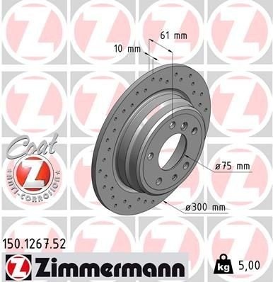 ZIMMERMANN 150.1267.52 Bremseskive
