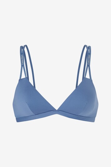 Calvin Klein Underwear - Bikini BH Longline Triangle RP - Blå
