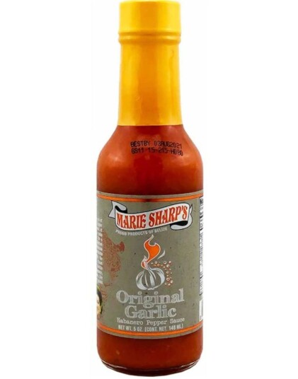 Marie Sharp"s Original Garlic Habanero Peppersauce Gulrotbasert Sterk Habanero og Hvit Løksaus 148 ml Marie Sharp"s Original Garlic Habanero Peppersauce Gulrotbasert Sterk Habanero og Hvit Løksaus 148 ml