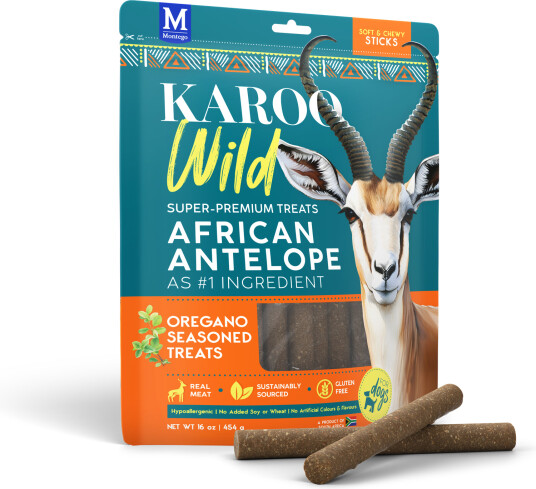 Karoo Wild Tyggepinner Med Oregano Og Antilopekjøtt 454 G
