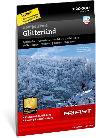 Calazo HØYFJELLSKART GLITTERTIND 1:20.000 NoColor
