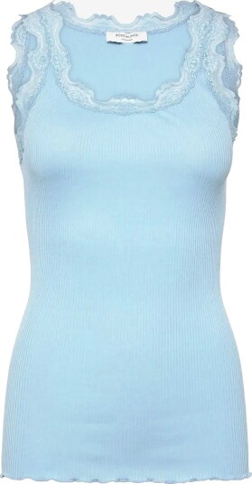 Rosemunde Rwbabette Silk Sl U-Neck Long Lace Top - CLEAR SKY - L Rosemunde Rwbabette Silk Sl U-Neck Long Lace Top - CLEAR SKY - L