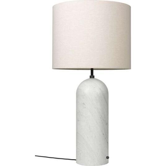 Gubi Gravity XL Low Gulvlampe White Marble/Canvas Gubi Gravity XL Low Gulvlampe White Marble/Canvas