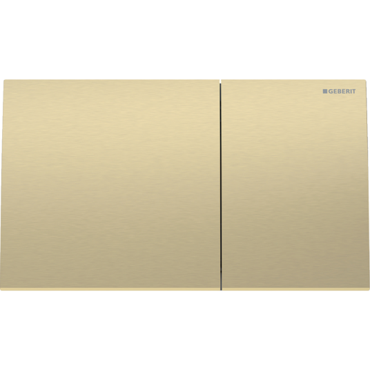 Geberit Sigma70 Betjeningsplate Messing/Børstet, Easy-to-clean-belegg
