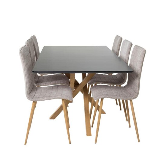 Venture Home Spisegruppe Venture Home Piazza med 6stk Windu Stoler GR24253