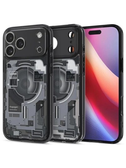 Spigen Ultra Hybrid MagSafe deksel til iPhone 17 Pro - Zero One Svart