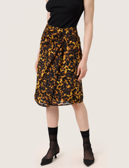Soaked in Luxury Slgunvy Skirt - Brown - S Soaked in Luxury Slgunvy Skirt - Brown - S