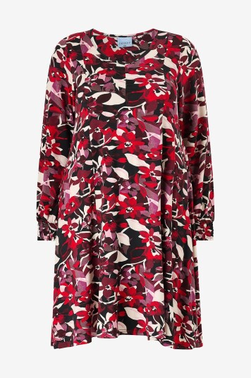 Zhenzi Kjole Zh saki 1026 dress L/s Rød Zhenzi Kjole Zh saki 1026 dress L/s Rød