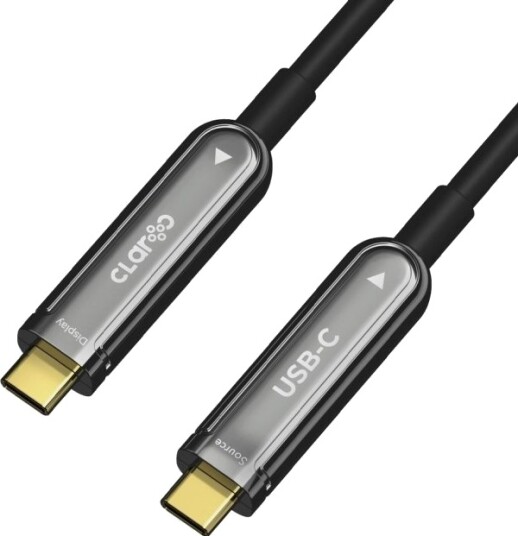 Claroc Usb-C - Usb-C Usb-Kabel 10 M Svart Og Sølv (Claroc-Usbc-10M) Claroc Usb-C - Usb-C Usb-Kabel 10 M Svart Og Sølv (Claroc-Usbc-10M)