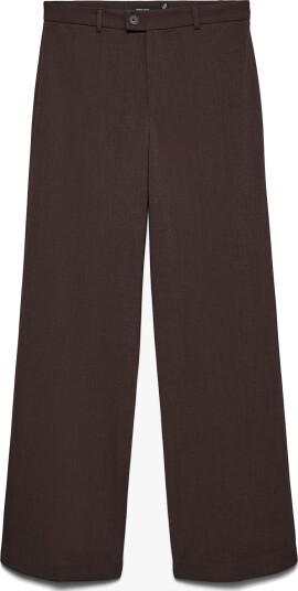 Vero Moda Texas Mid Waist Straight Pant Brun M/30