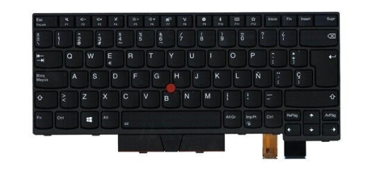 Lenovo Chicony - Brbart tastatur - til utskifting - Spansk - Svart