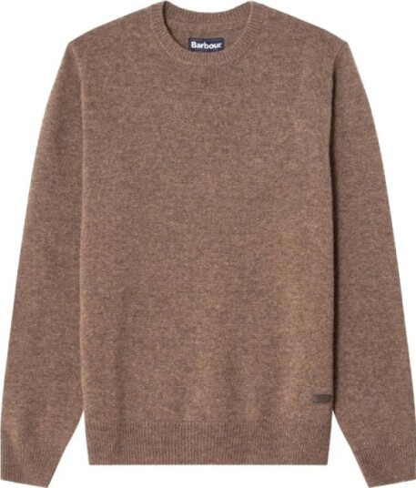 Barbour Men's Essential Crew Neck Jumper Stone XL