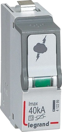 Legrand Transientbeskyttelse Type 2 Plug-in Modul, 40kA Legrand Transientbeskyttelse Type 2 Plug-in Modul, 40kA