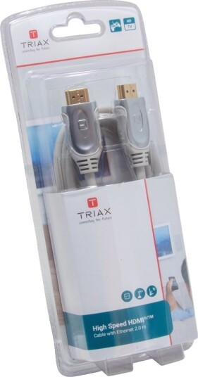 Triax 370716 2 M Hdmi Type A Standard Hdmi Type A Standard Audio Return Channel Arc Grå Triax 370716 2 M Hdmi Type A Standard Hdmi Type A Standard Audio Return Channel Arc Grå