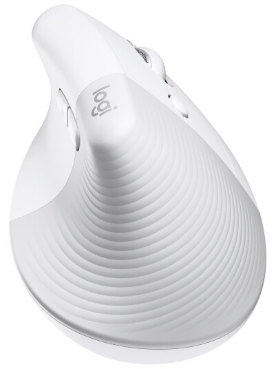 Logitech Lift Vertikal Ergonomisk Mus for Mac med 6 Knapper - Hvit