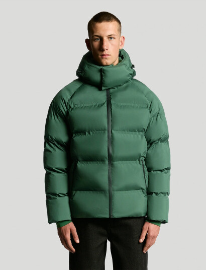 Lyle & Scott Welded Puffer Jacket - Green - M