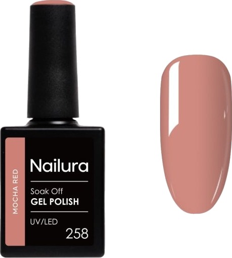 Nailura Gelpolish 258 – Mocha Red – 10 ml