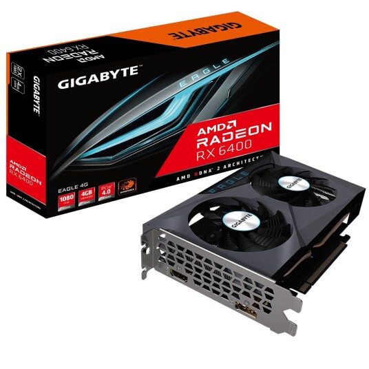 Gigabyte AMD Radeon RX 6400 Eagle - 4GB GDDR6 RAM - Grafikkort