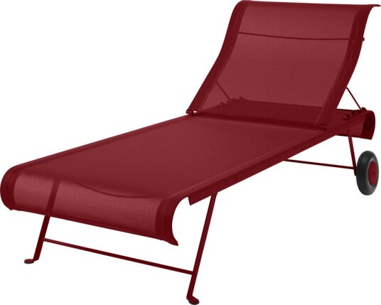 Fermob - Dune Sunlounger Chili 43 - Solstoler Og Solsenger - Metall