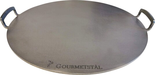 Gourmetstål Rund pizzastål med grep 49 cm