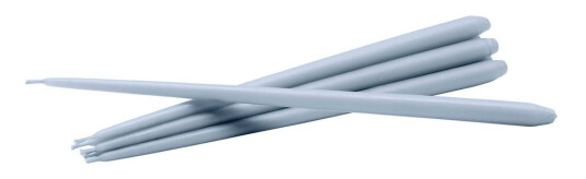 Stoff Nagel  Kronelys 29 cm 6 stk sky blue