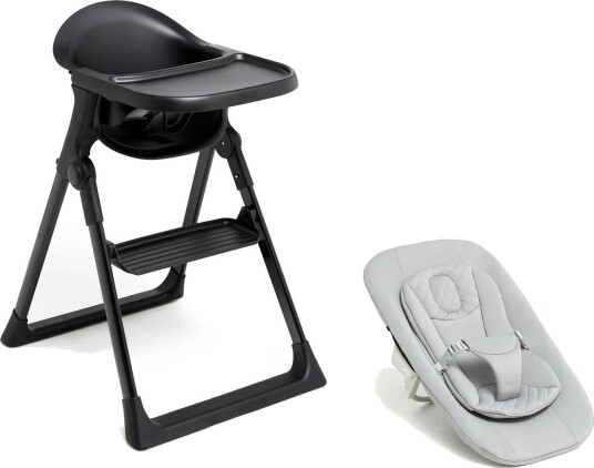 Beemoo CARE Harmony Matstol Inkl. Newborn Set, All Black