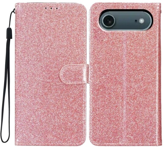 Trolsk lommebokveske Glitter Elegant (iPhone Air) Rosa