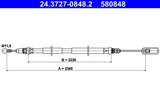 Bremsewire ATE 24.3727 0848.2