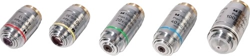 Magus Fl S Apo60 Planf S Apo 4Х/10Х/20Х/40Х/100Х Olje ∞/0,17 H60mm Objektivsett Magus Fl S Apo60 Planf S Apo 4Х/10Х/20Х/40Х/100Х Olje ∞/0,17 H60mm Objektivsett