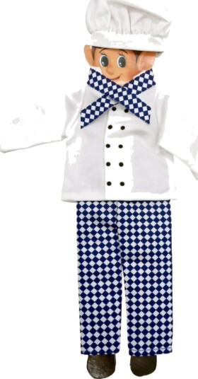 Chaks Elf on the Shelf Kokk Outfit Nissetilbehør 13219