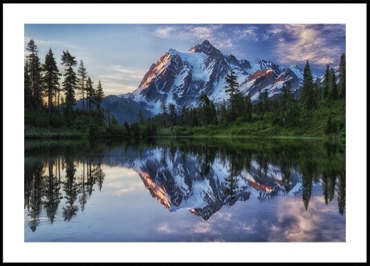 Sunrise on Mount Shuksan Poster Plakat / 40x50cm Sunrise on Mount Shuksan Poster Plakat / 40x50cm