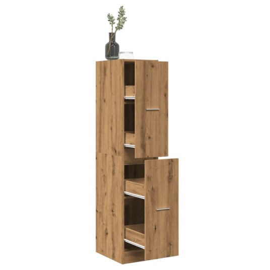 Apotekskap artisan eik 30x41x144,5 cm konstruert tre