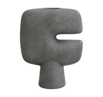Tribal Vase Mini Dark Grey