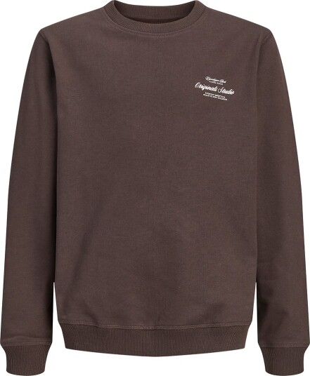 Jack & Jones Jornorrebro Typo Back Sweat Cn Jnr Brown 152