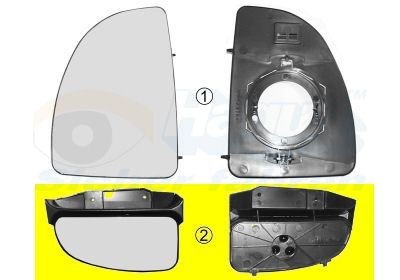 Speilglass VAN WEZEL 1747834 Speilglass VAN WEZEL 1747834
