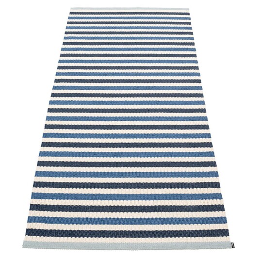 Pappelina Teo gulvteppe 85 cm x 200 cm, denim/blue/vanilla