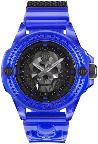 Philipp Plein Herreklokke PWWAA0323 The Skull Sort/Stål Ø44 mm